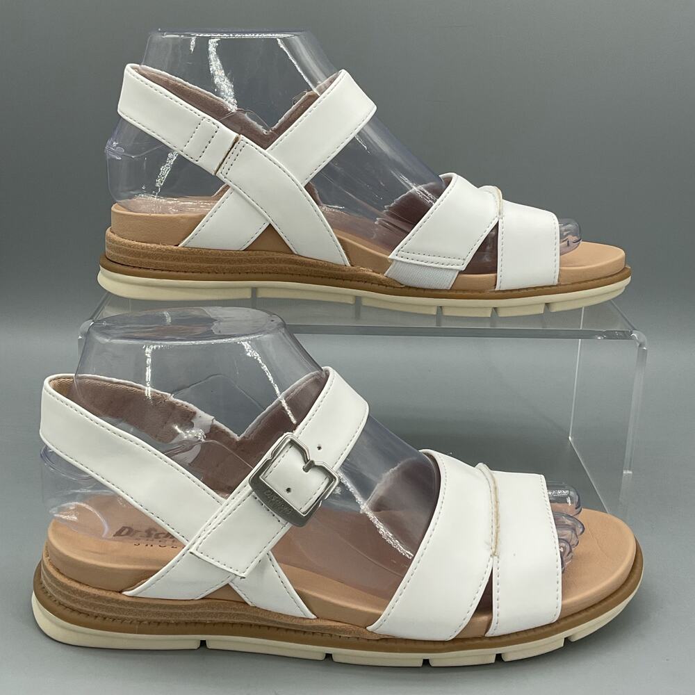 NEW Dr. Scholl’s Women’s Timeless Fun Strappy Sandals White Size 6.5M